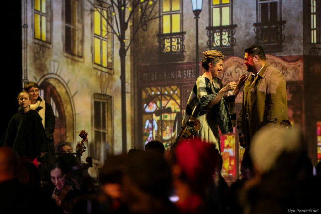 La Bohème, acte II. Nicole Car et Pene Pati. 5 juillet 2024, Nouveau Sièlce, Lille