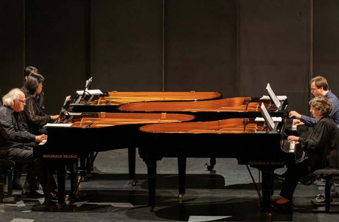 Concert à quatre pianos à Roubaix